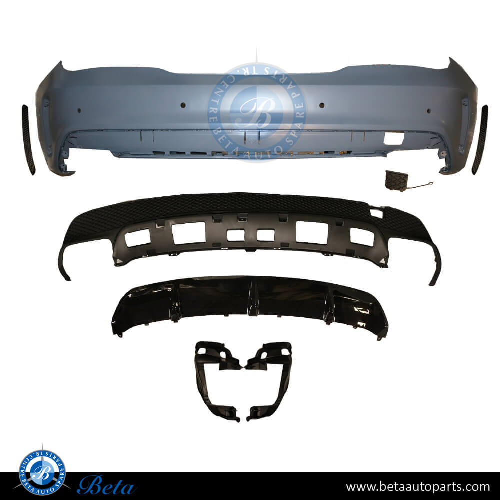 Rear Bumper with PDC Cla45 AMG for Mercedes CLA-Class C117 2013-2016 models, Part Number 1178805040 Rear Bumper with PDC Cla45 AMG for Mercedes CLA-Class C117 2013-2016 models, Part Number 1178805040